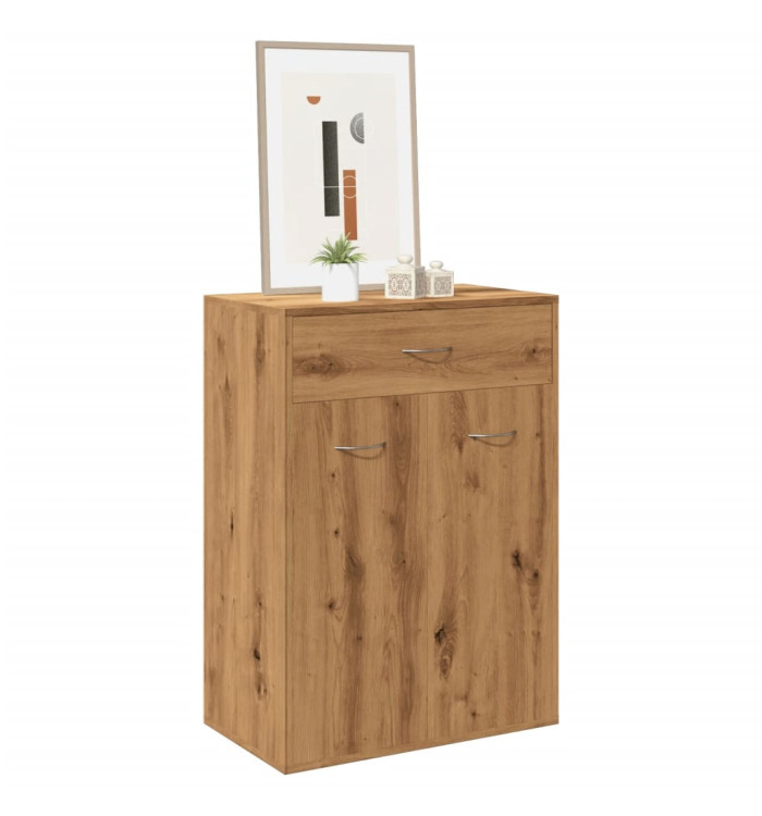 Armoire à chaussures chêne artisanal bois d'ingénierie | Mobilier & Déco
