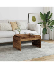 Table basse vieux bois 68x50x38 cm bois d'ingénierie | Mobilier & Déco