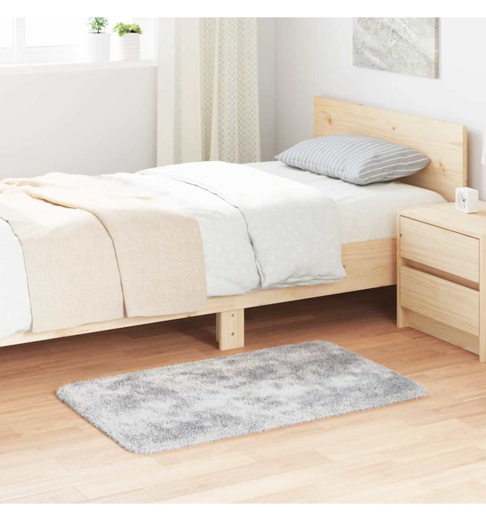 Tapis Shaggy à poils longs NAVARRA gris clair 60x100 cm | Mobilier & Déco