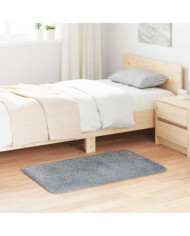 Tapis Shaggy à poils longs NAVARRA gris argenté 60x100 cm | Mobilier & Déco