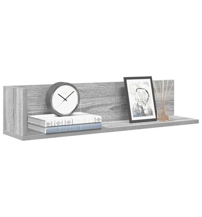 Étagères murales 2 pcs sonoma gris 75x16,5x16,5 cm | Mobilier & Déco