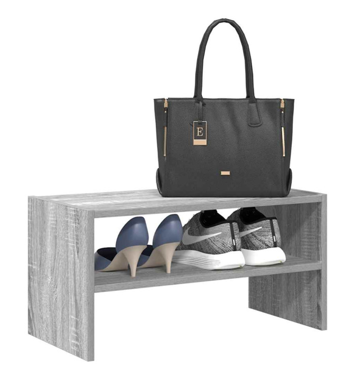 Étagère à chaussures empilable sonoma gris 60x30x30,5 cm | Mobilier & Déco