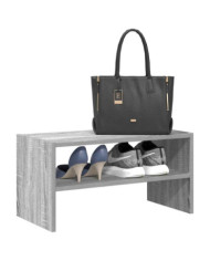 Étagère à chaussures empilable sonoma gris 60x30x30,5 cm | Mobilier & Déco