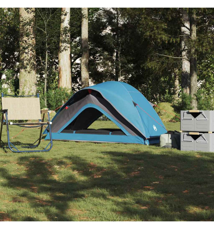 Tente de camping 1 personne bleu imperméable | Mobilier & Déco