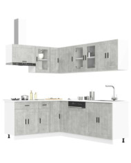Ensemble d'armoires de cuisine 11 pcs Porto bois d'ingénierie | Mobilier & Déco