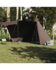 Tente familiale tipi 6 personnes marron imperméable | Mobilier & Déco