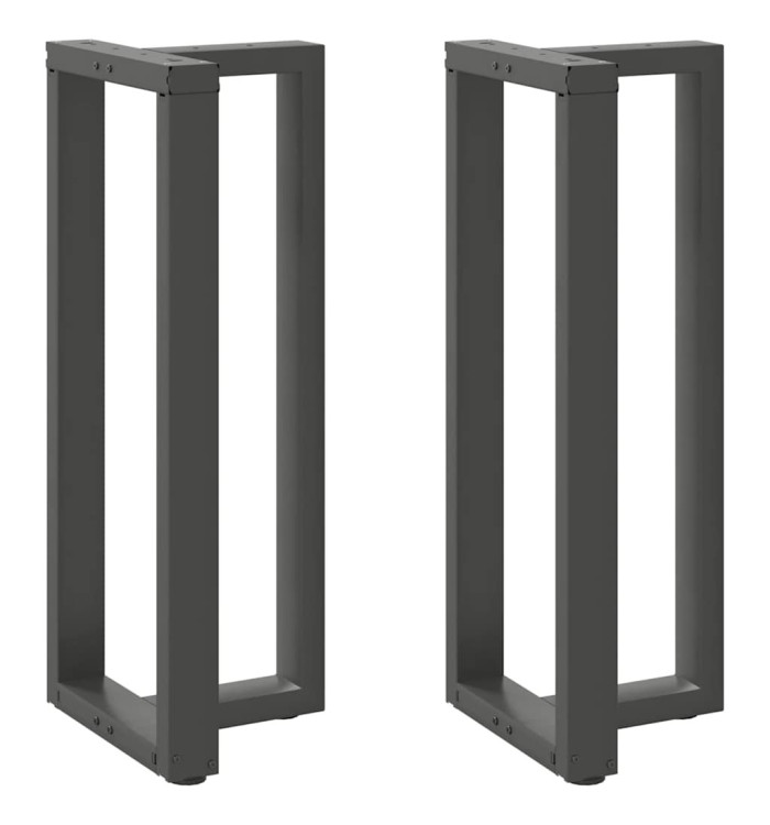 Pieds de table de bar forme de T 2 pcs anthracite acier | Mobilier & Déco