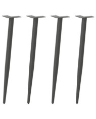 Pieds de table basse forme conique 4 pcs anthracite 72-73 cm | Mobilier & Déco