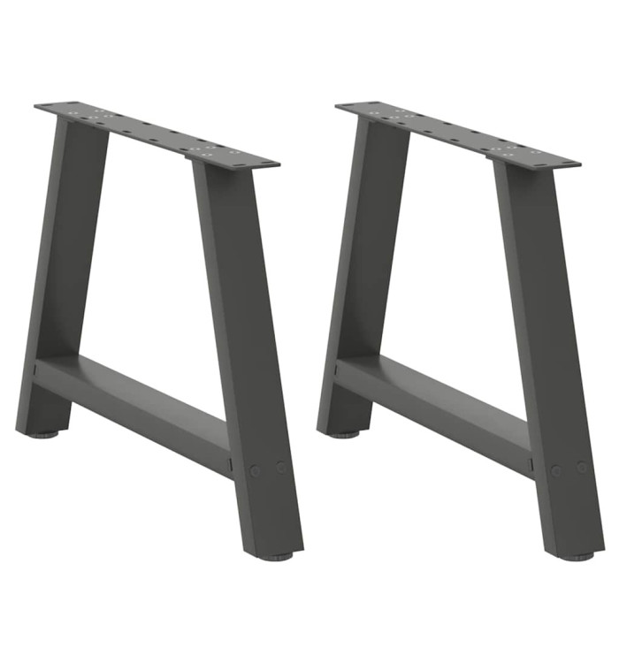 Pieds de table basse forme de A 2 pcs anthracite 70x(42-43) cm | Mobilier & Déco