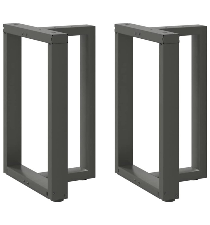 Pieds de table à manger forme de T 2 pcs 50x35x(72-73) cm acier | Mobilier & Déco