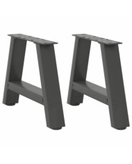 Pieds de table basse forme de A 2 pcs anthracite 40x(30-31) cm | Mobilier & Déco