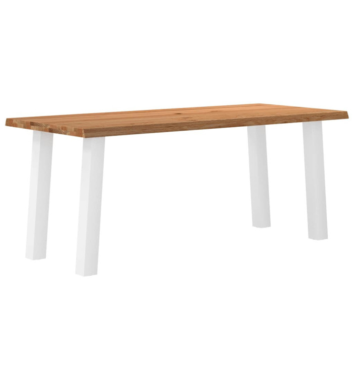Table à manger et bord naturel bois massif chêne rectangulaire | Mobilier & Déco