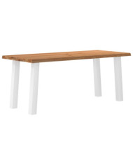 Table à manger et bord naturel bois massif chêne rectangulaire | Mobilier & Déco