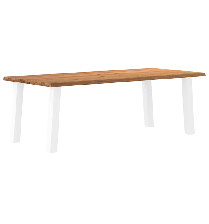 Table à manger et bord naturel bois massif chêne rectangulaire | Mobilier & Déco