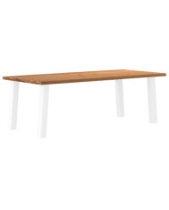 Table à manger et bord naturel bois massif chêne rectangulaire | Mobilier & Déco