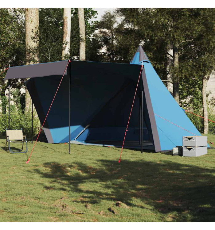 Tente familiale tipi 6 personnes bleu imperméable | Mobilier & Déco