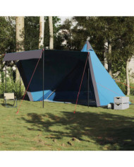 Tente familiale tipi 6 personnes bleu imperméable | Mobilier & Déco