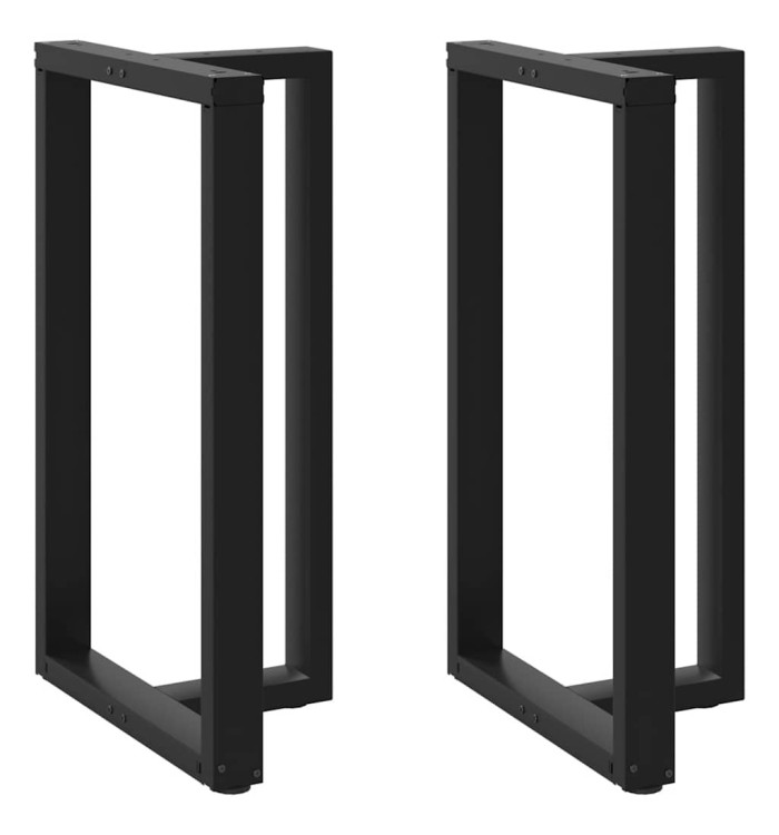 Pieds de table de bar forme de T 2 pcs noir 60x35x(100-101) cm | Mobilier & Déco