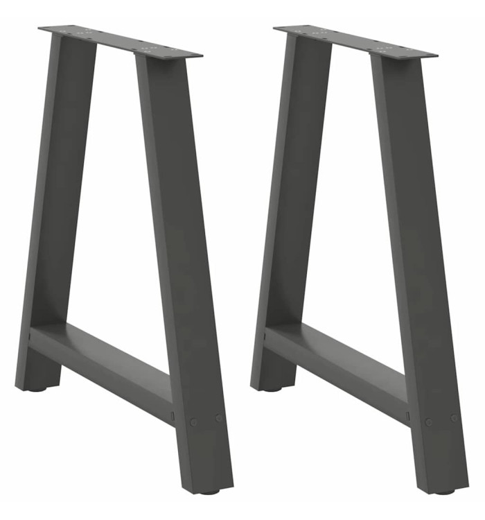 Pieds de table basse forme de A 2 pcs anthracite 70x(72-73) cm | Mobilier & Déco