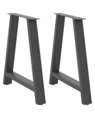 Pieds de table basse forme de A 2 pcs anthracite 70x(72-73) cm | Mobilier & Déco