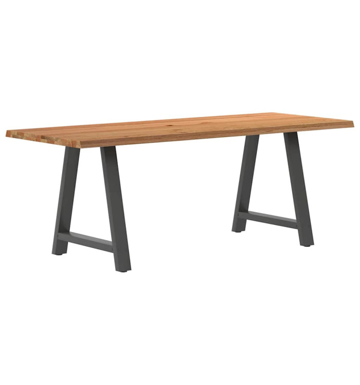 Table à manger et bord naturel bois massif chêne rectangulaire | Mobilier & Déco