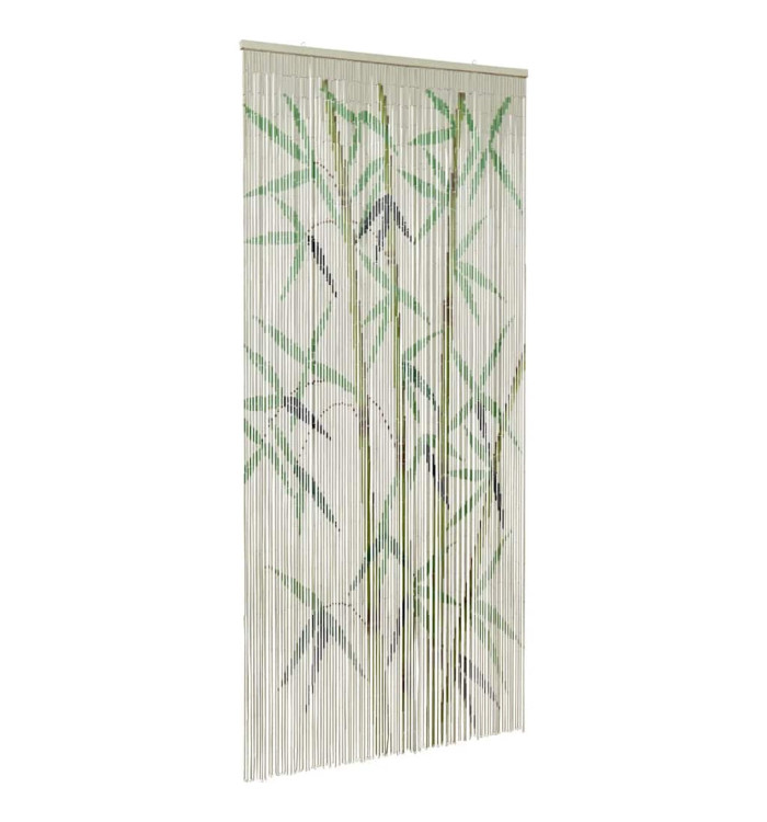  Rideau anti-insectes imprimé 100x220 cm bambou | Mobilier & Déco