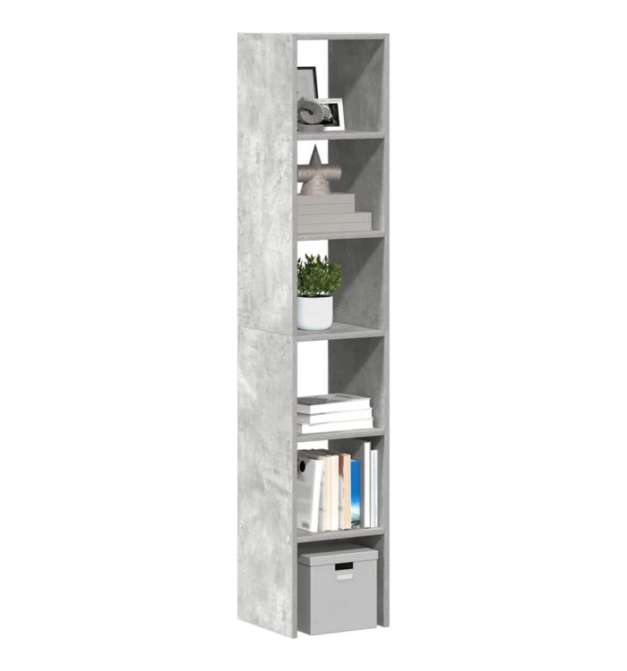 Bibliothèques 2 pcs empilable gris béton bois d'ingénierie | Mobilier & Déco