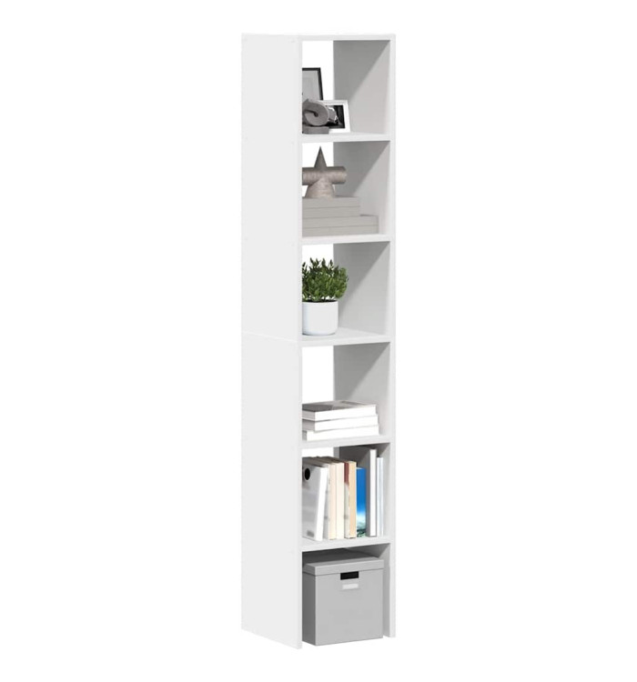 Bibliothèques 2 pcs empilable blanc 30x30x80 cm bois ingénierie | Mobilier & Déco