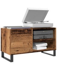 Armoire à disques vieux bois 84,5x38x48 cm bois d'ingénierie | Mobilier & Déco