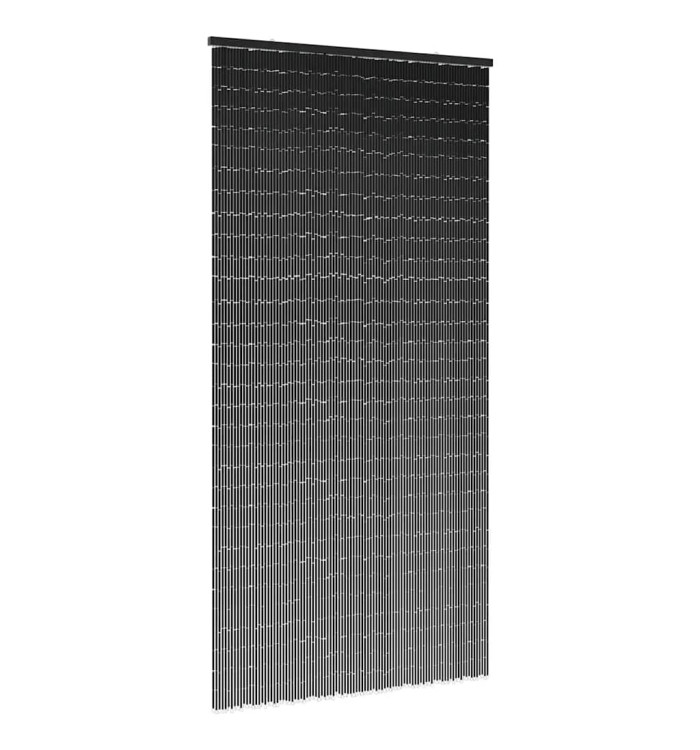  Rideau anti-insectes gris foncé 90x220 cm bambou | Mobilier & Déco