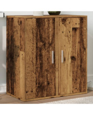Armoires à chaussures 2 pcs vieux bois bois d'ingénierie | Mobilier & Déco