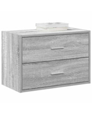 Armoire avec 2 tiroirs sonoma gris 60x31x40cm bois d'ingénierie | Mobilier & Déco