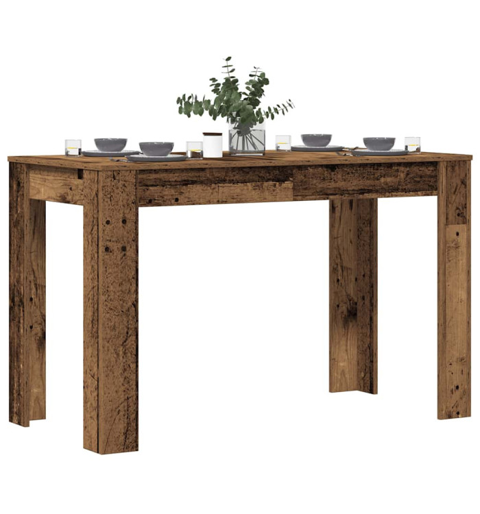 Table à manger vieux bois 120x60x76 cm bois d'ingénierie | Mobilier & Déco