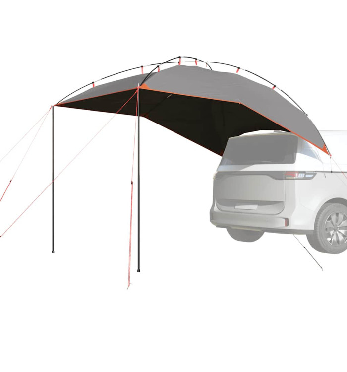 Tente de voiture gris et orange imperméable | Mobilier & Déco