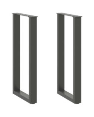 Pieds de table basse forme de U 2 pcs anthracite 38x(72-73) cm | Mobilier & Déco