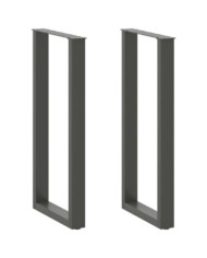 Pieds de table basse forme de U 2 pcs anthracite 40x(100-101)cm | Mobilier & Déco