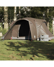 Tente familiale à dôme 6 personnes marron imperméable | Mobilier & Déco
