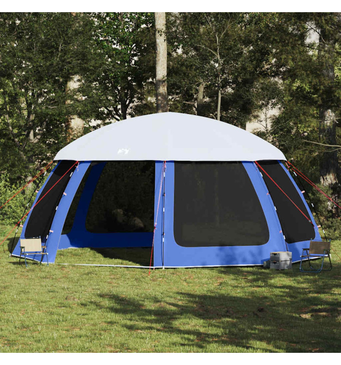Tente de piscine moustiquaire amovible parois maille bleu azur | Mobilier & Déco