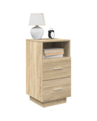 Tables de chevet 2 pcs avec 2 tiroirs chêne sonoma 36x36x68 cm | Mobilier & Déco