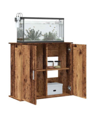 Support pour aquarium vieux bois 81x36x73 cm bois d'ingénierie | Mobilier & Déco