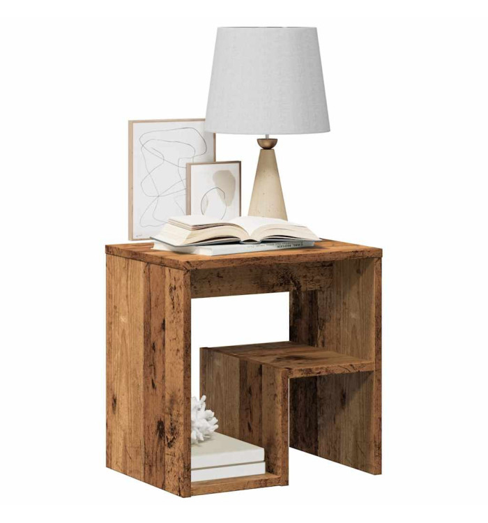 Tables de chevet 2 pcs vieux bois 40x30x40 cm bois d'ingénierie | Mobilier & Déco