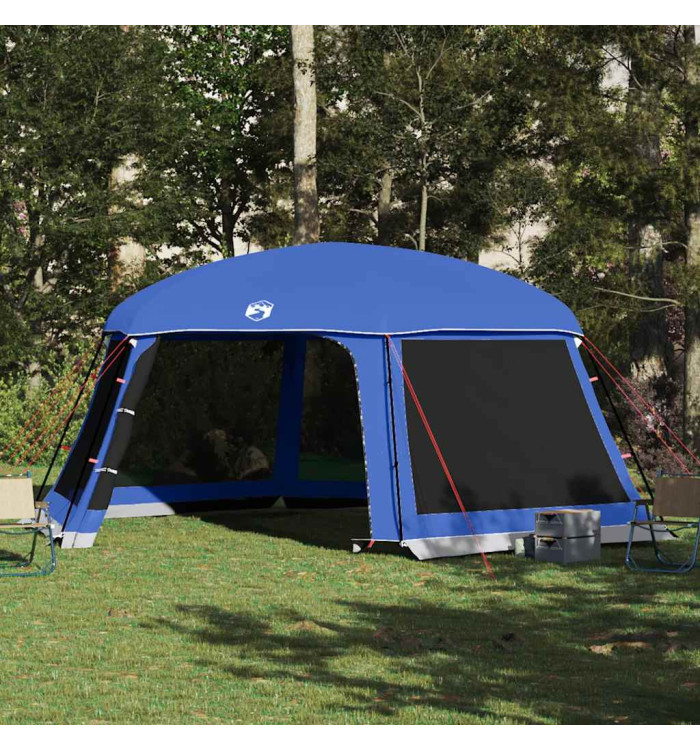 Tente de piscine moustiquaire amovible parois maille bleu azur | Mobilier & Déco