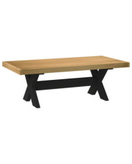 Table basse NOAIN pieds en forme de X 120x60x40 cm massif pin | Mobilier & Déco