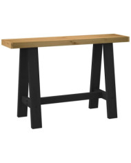 Table console NOAIN pieds en forme de A 120x30x75 cm massif pin | Mobilier & Déco