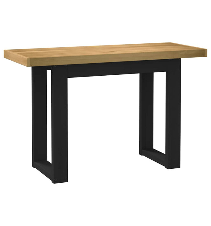 Bureau NOAIN pieds en forme de U 120x50x75 cm bois massif pin | Mobilier & Déco