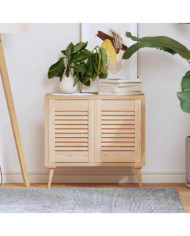 Portes d'armoire à persiennes 2 pcs 39,5x29,5 cm pin massif | Mobilier & Déco