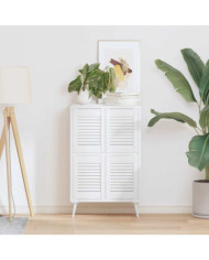 Portes d'armoire à persiennes 4 pcs blanc 39,5x29,5 cm | Mobilier & Déco