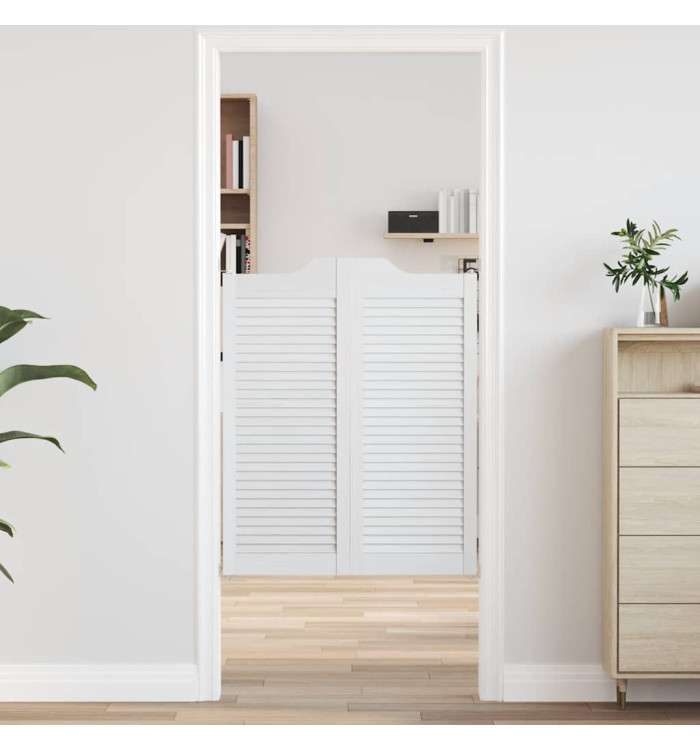 Portes battantes à persiennes 1 paire blanc 100x80 cm | Mobilier & Déco