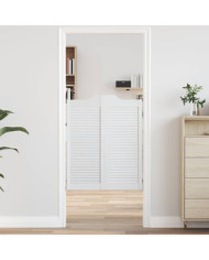 Portes battantes à persiennes 1 paire blanc 100x80 cm | Mobilier & Déco