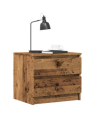 Tables de chevet 2 pcs vieux bois 50x40x43.5 cm bois ingénierie | Mobilier & Déco
